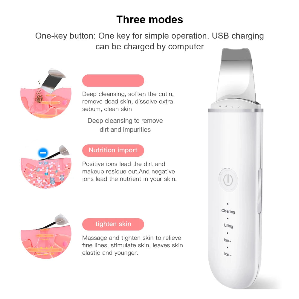 Beauty Pulse ™ Ultimate Ultrasonic Facial Skin Scrubber